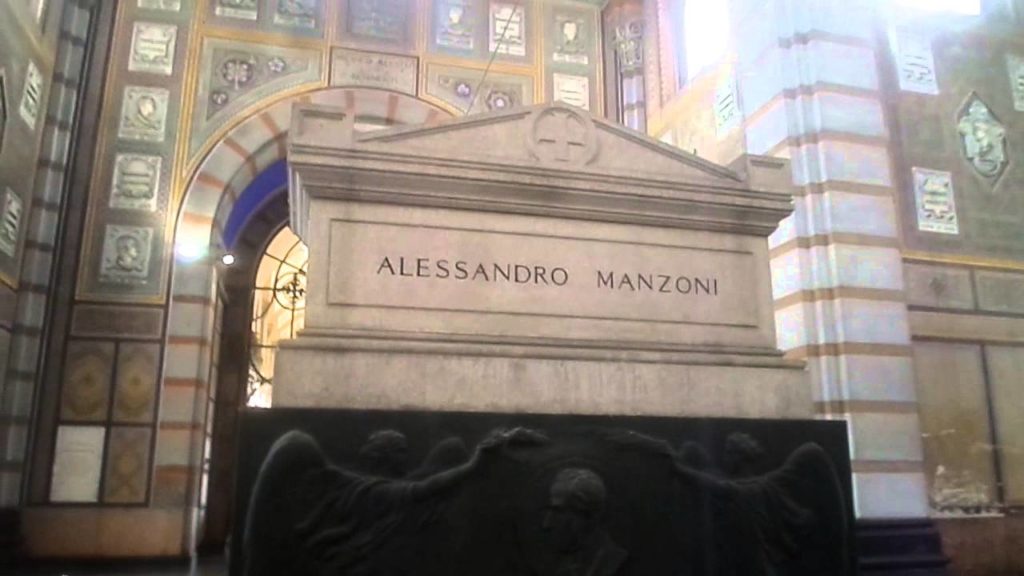 tomba Alessandro Manzoni al cimitero Monumentale di Milano