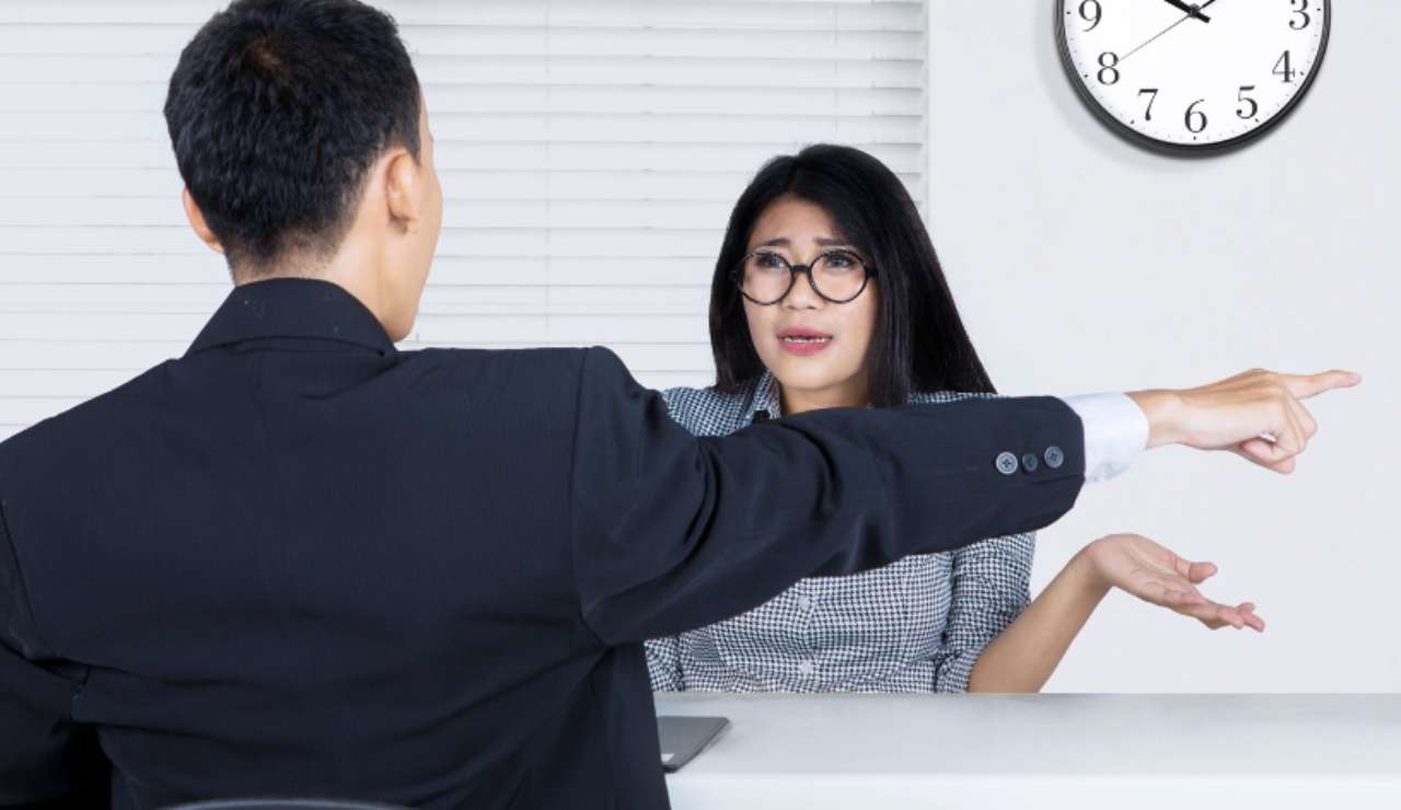 Candidato di lavoro rifiutato prima del colloquio