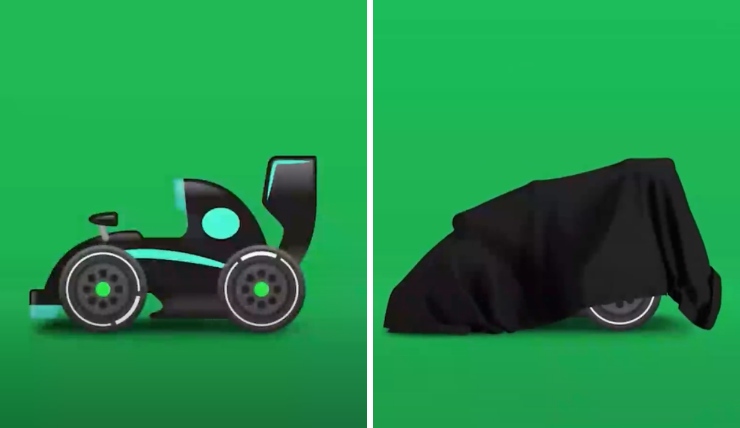 Emoji Formula 1 Mercedes 